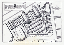 99779 Kaart van de monsterkamers op het Vredenburg te Utrecht tijdens de tijdens de eerste Jaarbeurs.N.B. Een ...